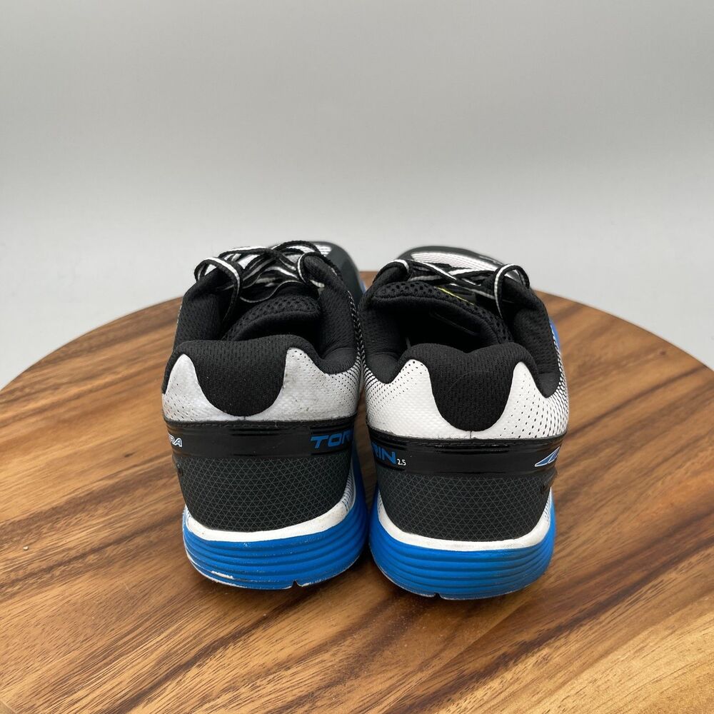 Altra Torin 2.5 Shoes Mens Size 8.5 Black White Blue Running Comfort Walking Gym - Picture 4 of 9